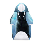 Moonlight Wolf Print Dog Zip Up Hoodie