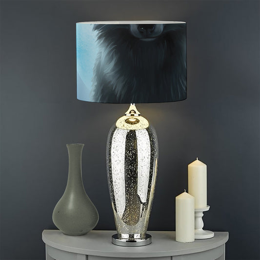 Moonlight Wolf Print Drum Lamp Shade