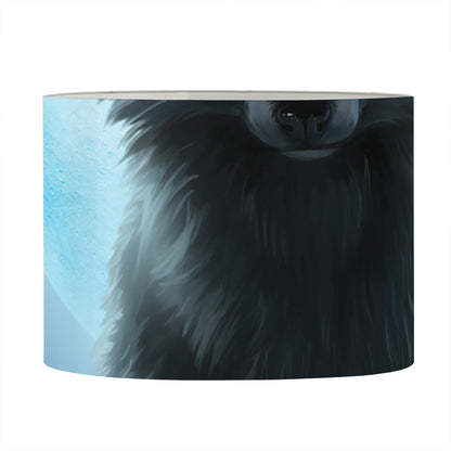 Moonlight Wolf Print Drum Lamp Shade