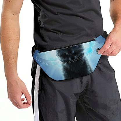 Moonlight Wolf Print Fanny Pack