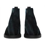 Moonlight Wolf Print Flat Ankle Boots