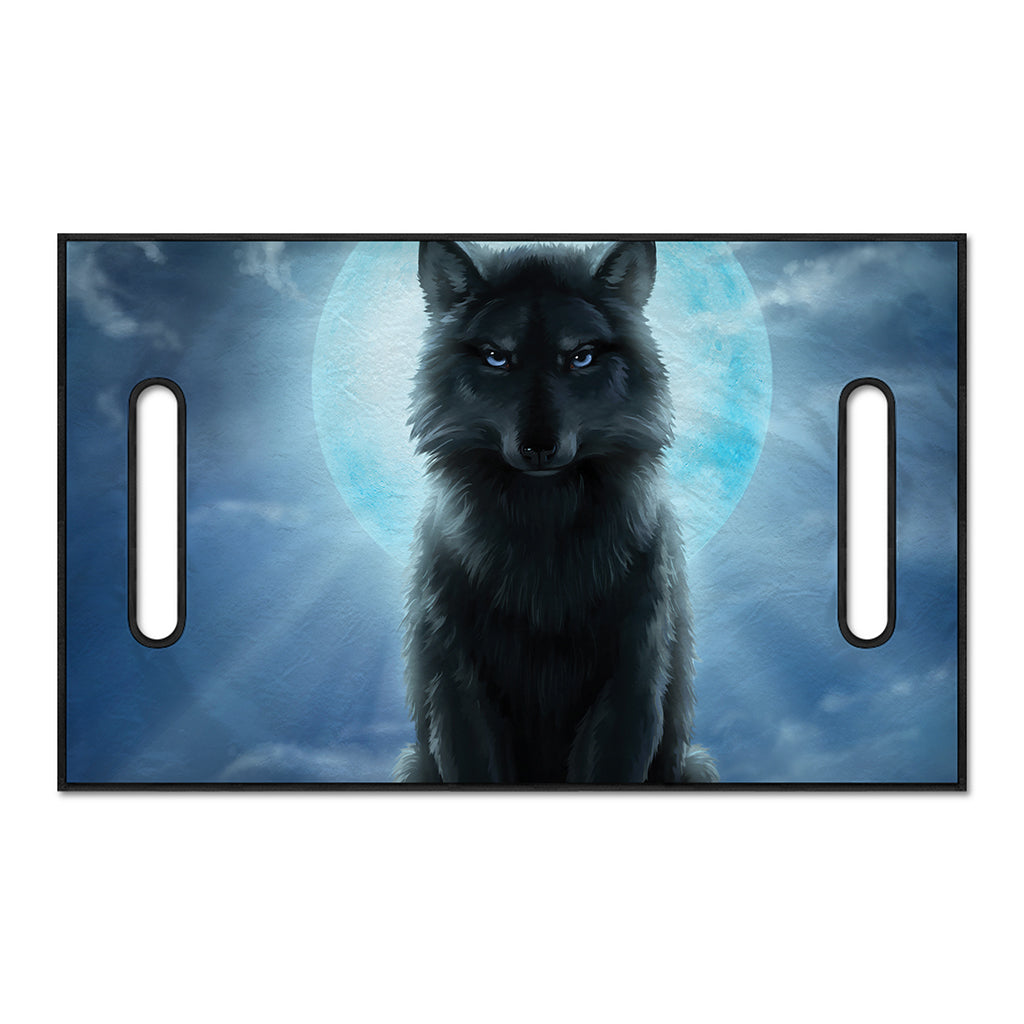 Moonlight Wolf Print Golf Cart Seat Cover