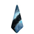 Moonlight Wolf Print Hand Towel