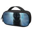 Moonlight Wolf Print Portable Cooler Travel Case