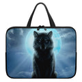 Moonlight Wolf Print Laptop Sleeve With Handle