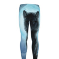 Moonlight Wolf Print Men's Leggings