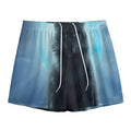Moonlight Wolf Print Mesh Shorts