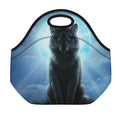 Moonlight Wolf Print Neoprene Lunch Bag