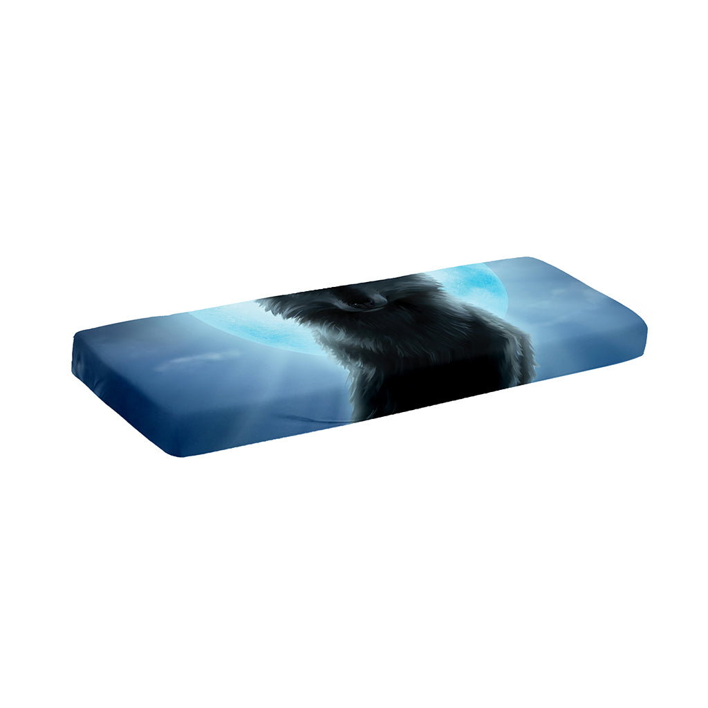 Moonlight Wolf Print Piano Keyboard Cover