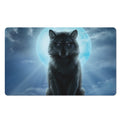 Moonlight Wolf Print Polyester Doormat