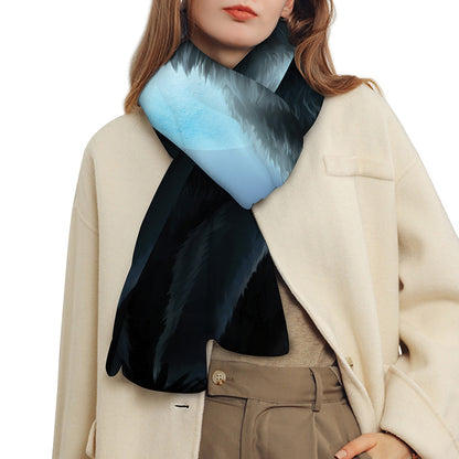 Moonlight Wolf Print Scarf
