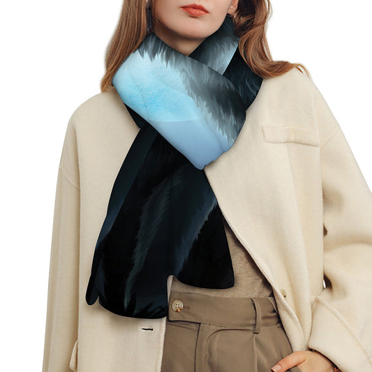 Moonlight Wolf Print Scarf