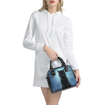 Moonlight Wolf Print Shoulder Handbag