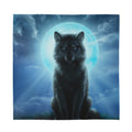 Moonlight Wolf Print Silk Bandana
