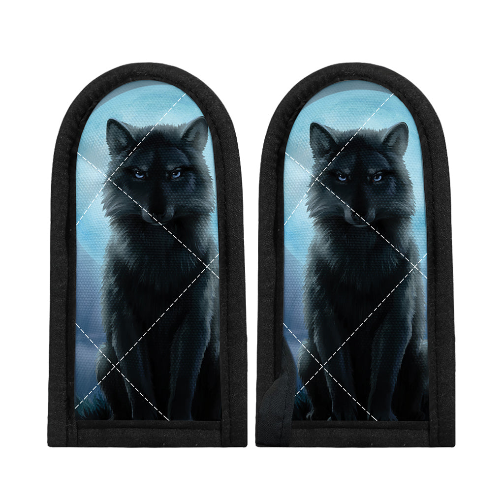 Moonlight Wolf Print Skillet Handle Cover