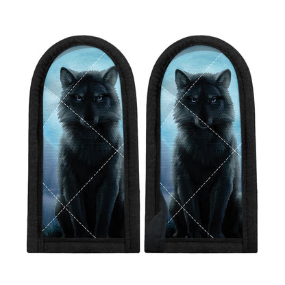 Moonlight Wolf Print Skillet Handle Cover