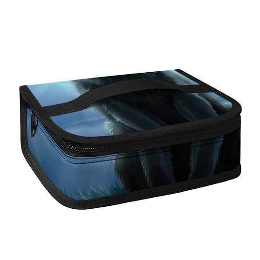 Moonlight Wolf Print Small Lunch Bag