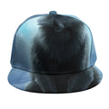 Moonlight Wolf Print Snapback Cap
