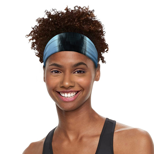 Moonlight Wolf Print Sports Headband