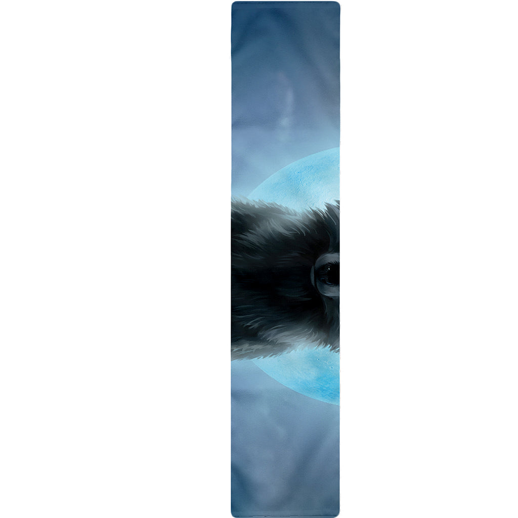 Moonlight Wolf Print Table Runner