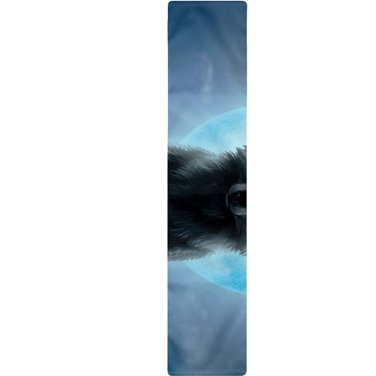 Moonlight Wolf Print Table Runner