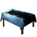 Moonlight Wolf Print Tablecloth