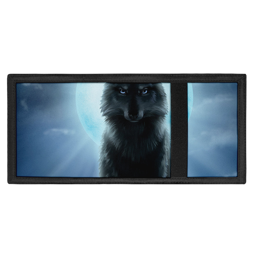 Moonlight Wolf Print Trifold Wallet