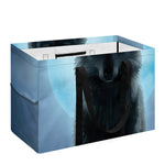 Moonlight Wolf Print Utility Tote Bag
