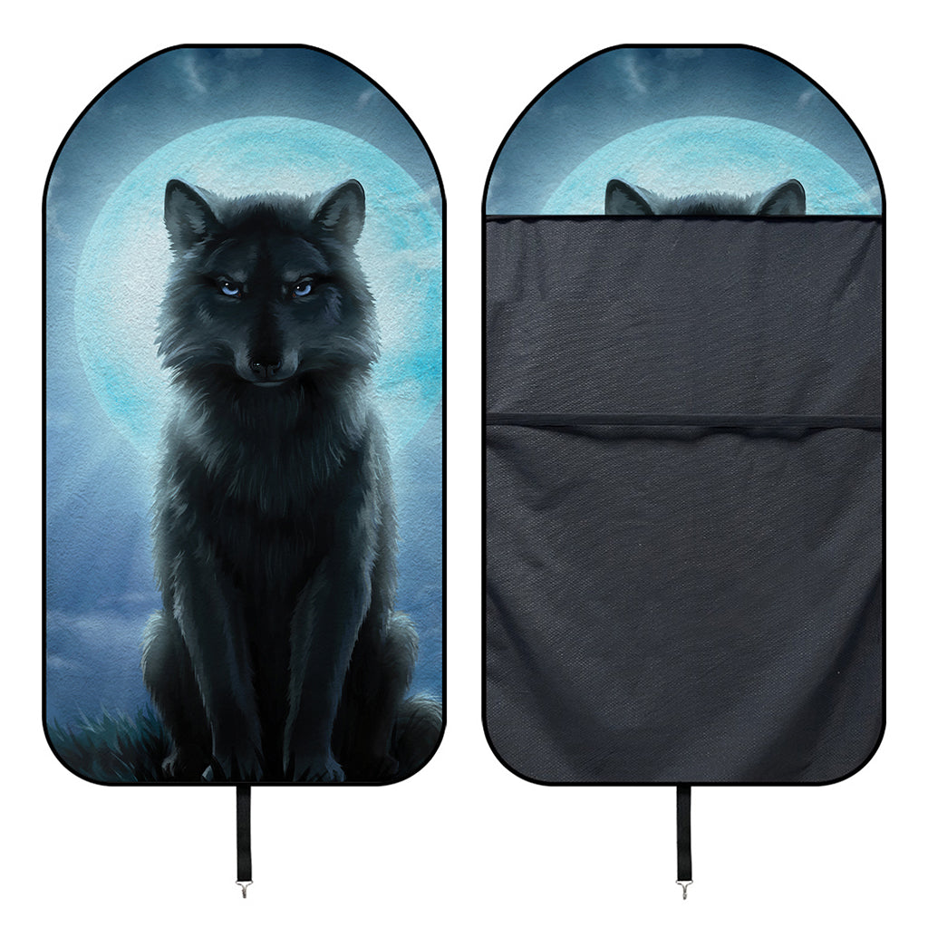 Moonlight Wolf Print Waterproof Car Seat Cover