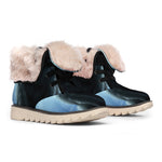 Moonlight Wolf Print Winter Boots