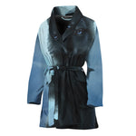 Moonlight Wolf Print Women's Bathrobe