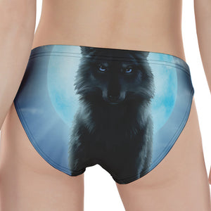 Moonlight Wolf Print Women's Panties