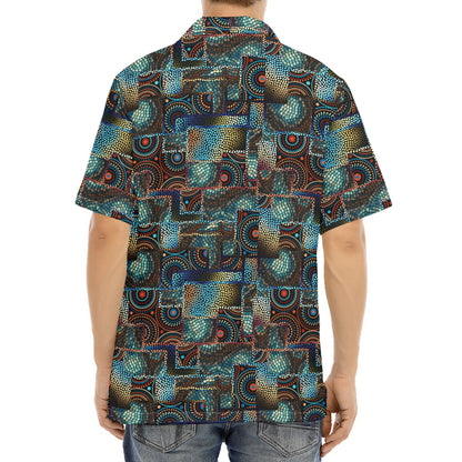 Mosaic Patchwork Pattern Print Aloha Shirt