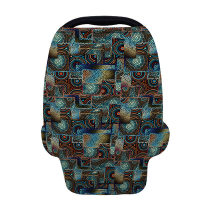 Mosaic Patchwork Pattern Print Baby Seat Cover