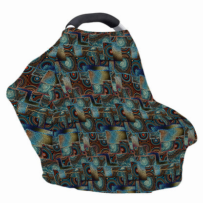 Mosaic Patchwork Pattern Print Baby Seat Cover