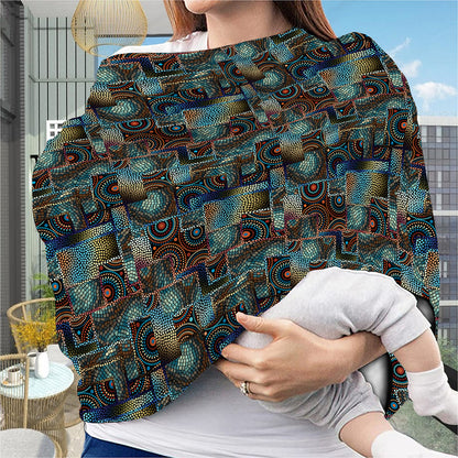 Mosaic Patchwork Pattern Print Baby Seat Cover