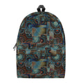 Mosaic Patchwork Pattern Print School Backpack