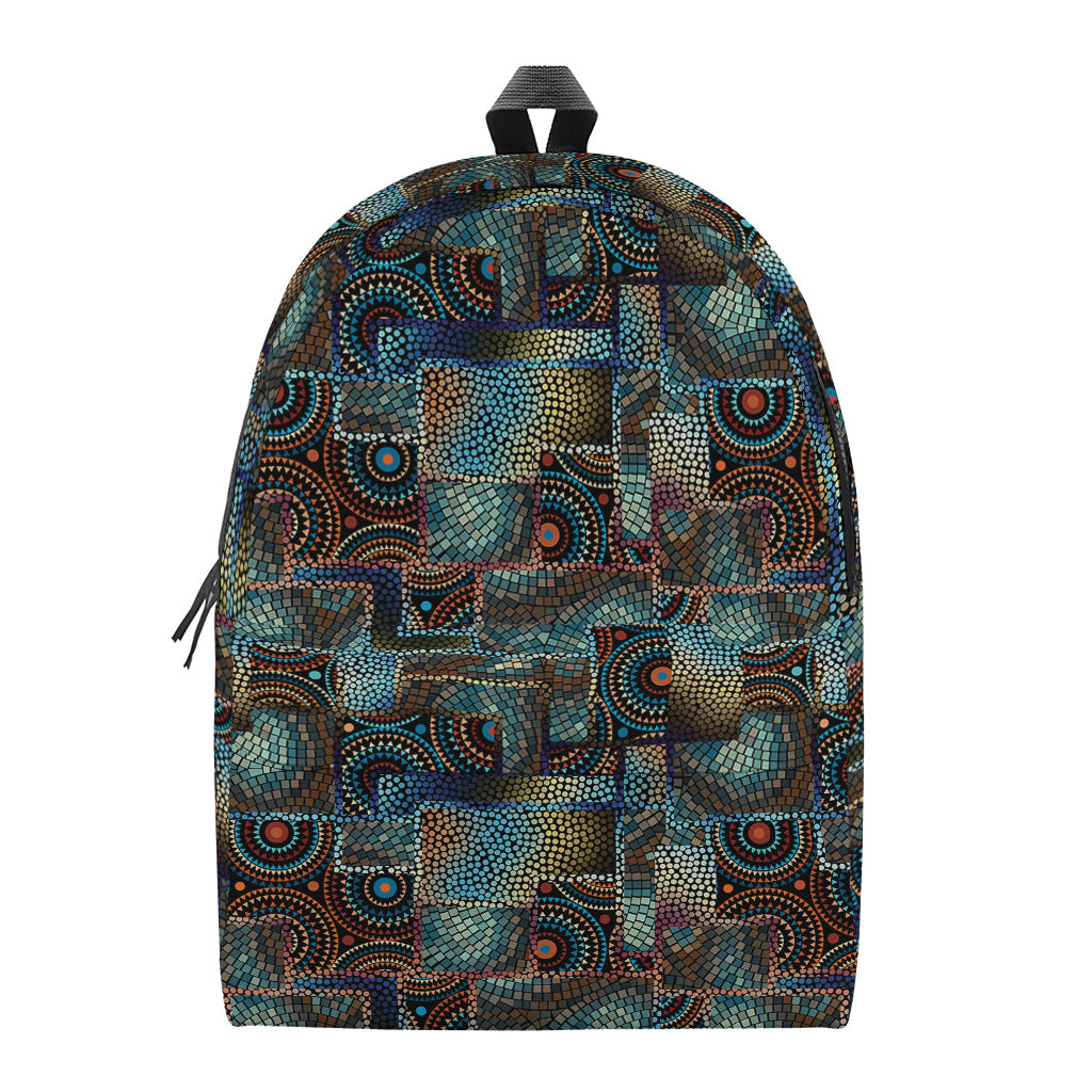 Mosaic Patchwork Pattern Print Backpack