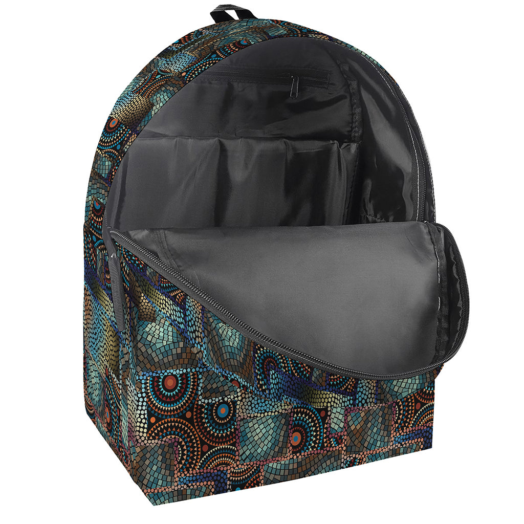 Mosaic Patchwork Pattern Print Backpack