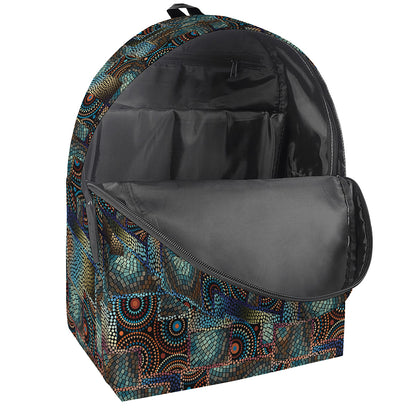 Mosaic Patchwork Pattern Print Backpack