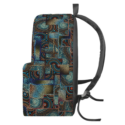 Mosaic Patchwork Pattern Print Backpack
