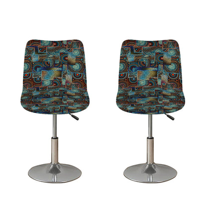 Mosaic Patchwork Pattern Print Bar Stool Covers