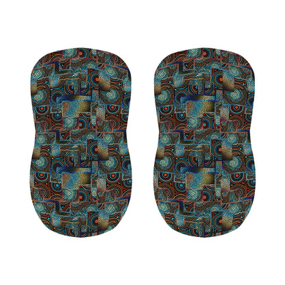 Mosaic Patchwork Pattern Print Bar Stool Covers