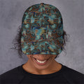 Mosaic Patchwork Pattern Print Baseball Cap