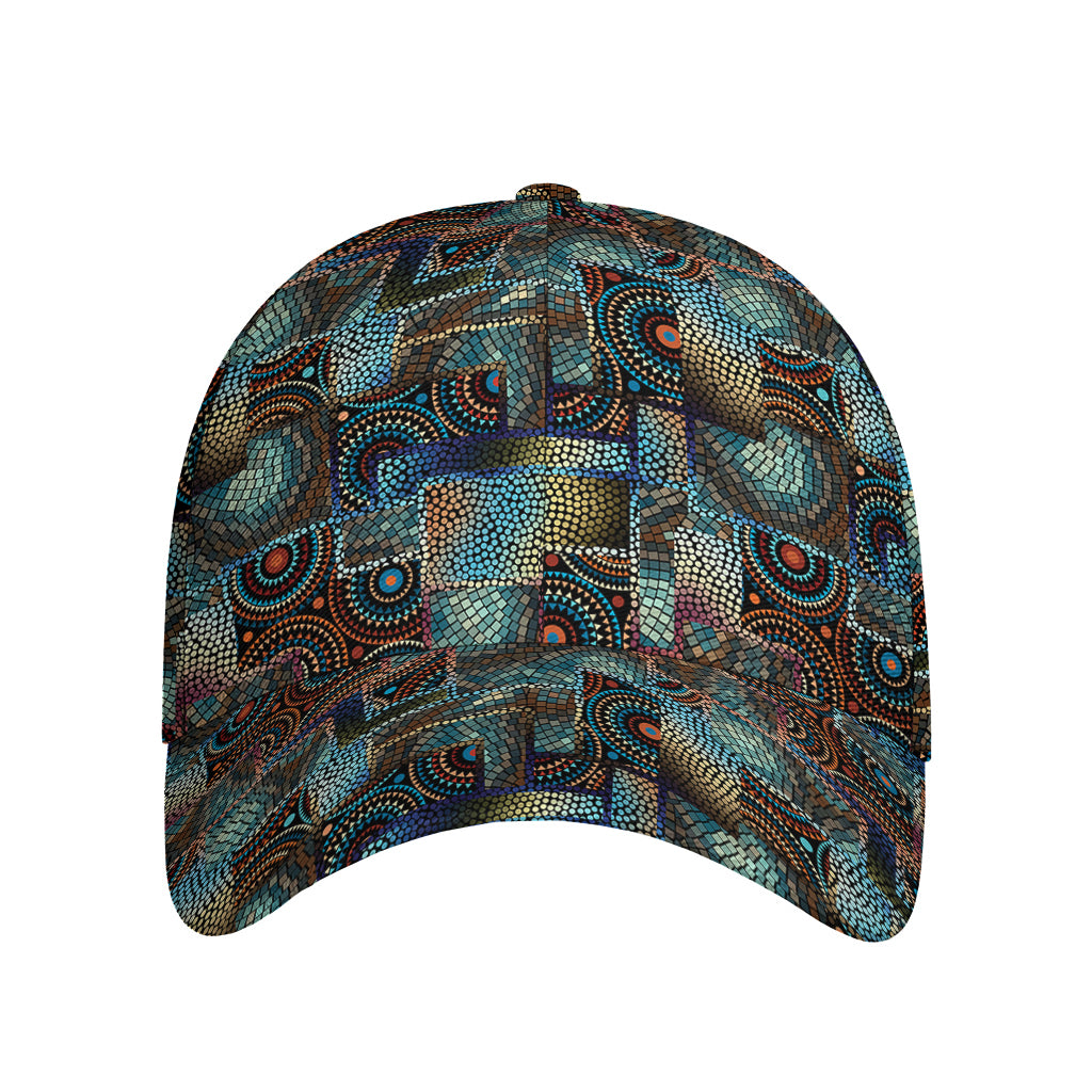 Mosaic Patchwork Pattern Print Baseball Cap