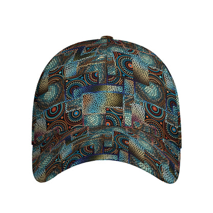 Mosaic Patchwork Pattern Print Baseball Cap
