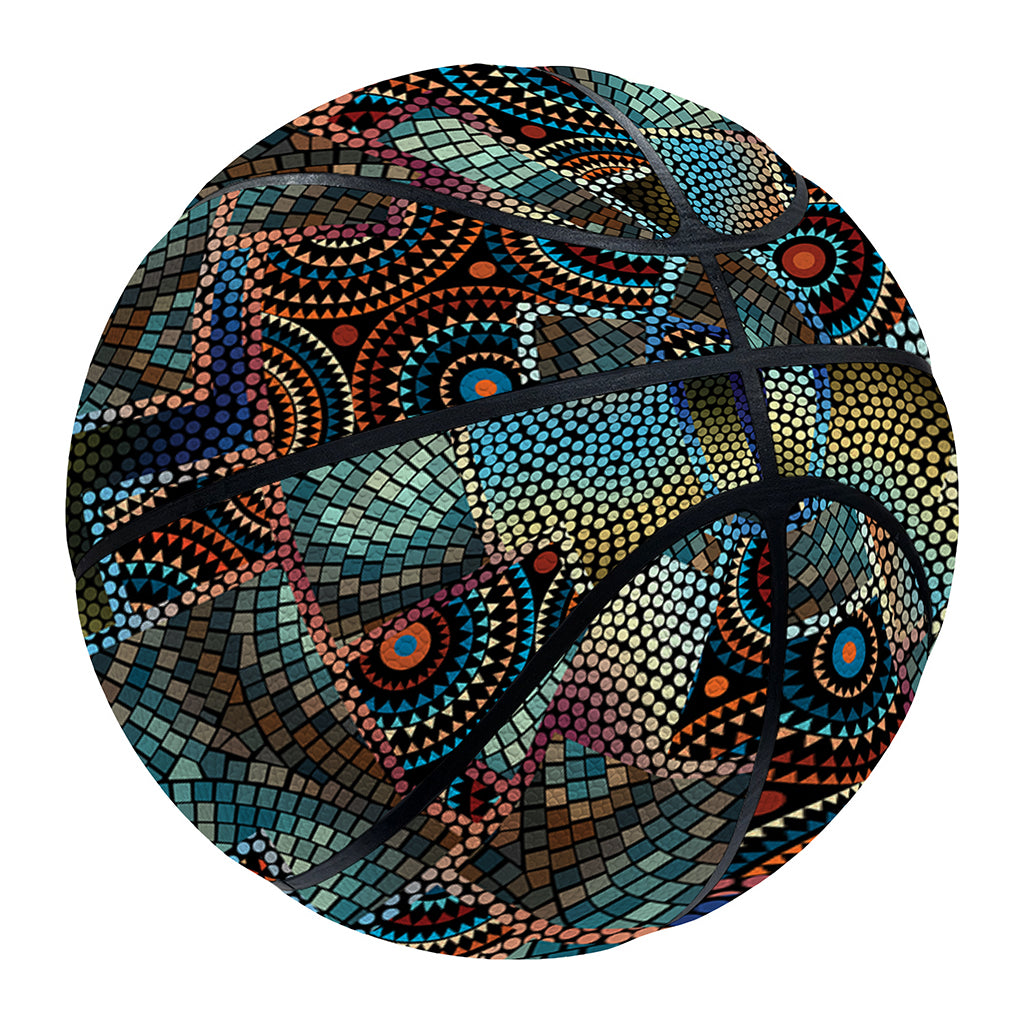 Mosaic Patchwork Pattern Print Basketball