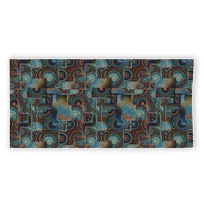 Mosaic Patchwork Pattern Print Beach Towel