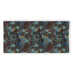 Mosaic Patchwork Pattern Print Beach Towel