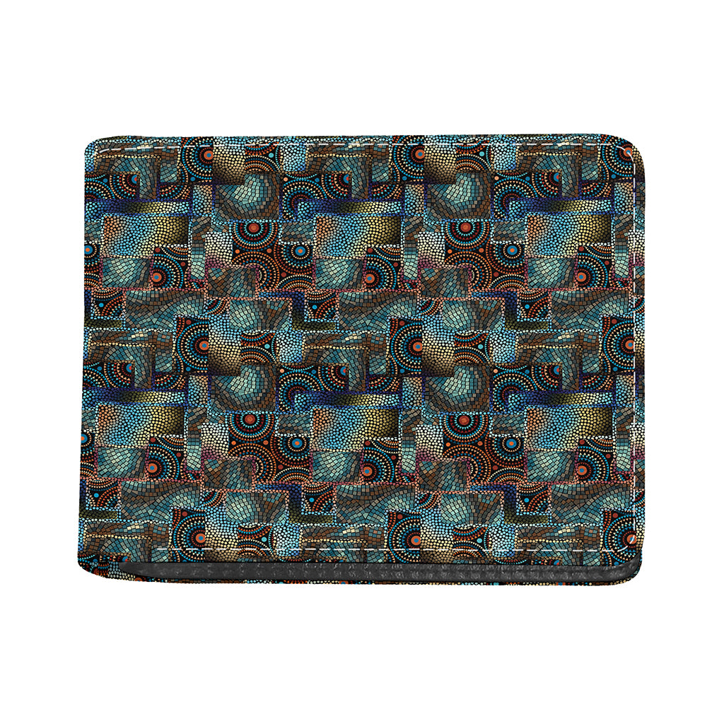 Mosaic Patchwork Pattern Print Bifold Wallet